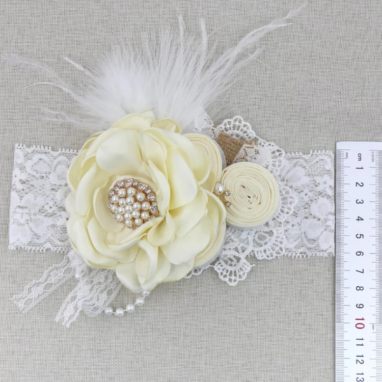 Vintage Floral Headband - Dusty Rose