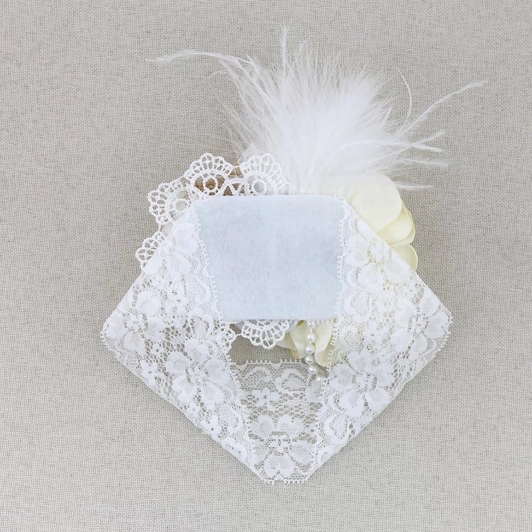 Vintage Floral Headband - Ivory