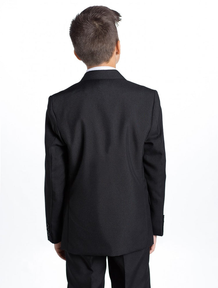 Boys 5 Piece Formal Suit - Black