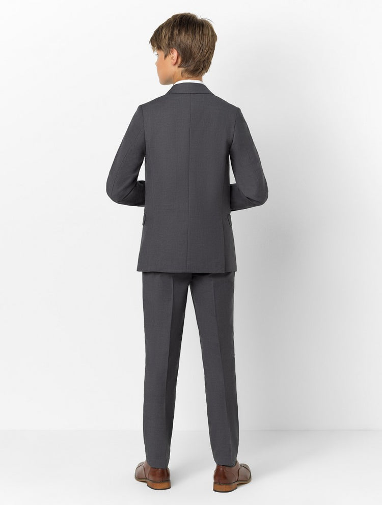 Boys 5 Piece Formal Suit - Dark Grey