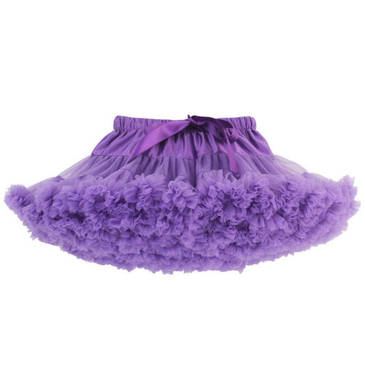 LIL MISS -  Premium Fluffy Pettiskirt - Purple - Girls Dress