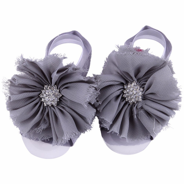 Starburst Barefoot Baby Sandals with Matching Headband