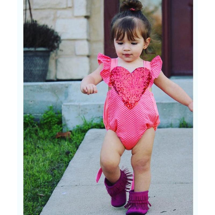 LIL MISS -  Heart Romper