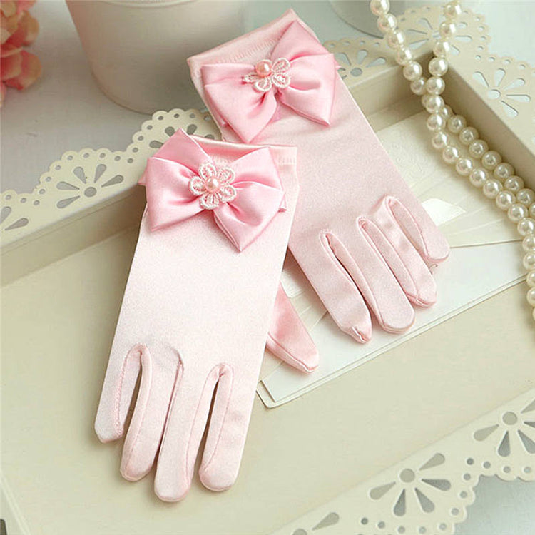 Girls Short Gloves
