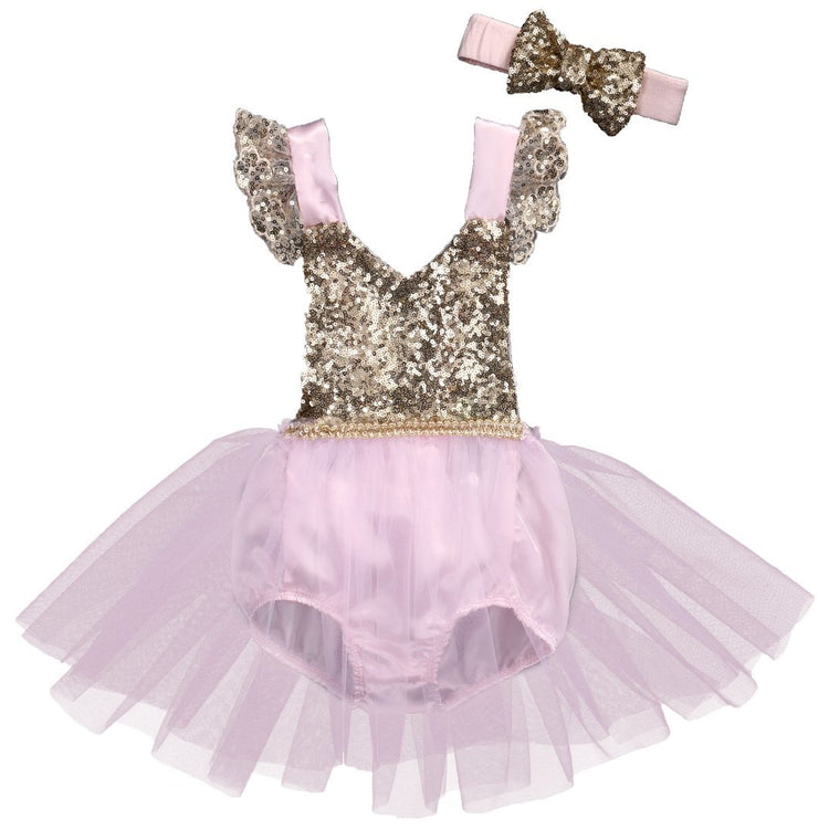 LIL MISS -  Princess Romper Set