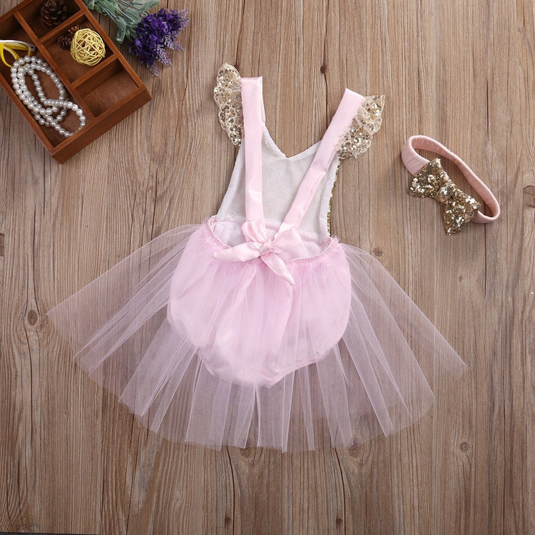 LIL MISS -  Princess Romper Set