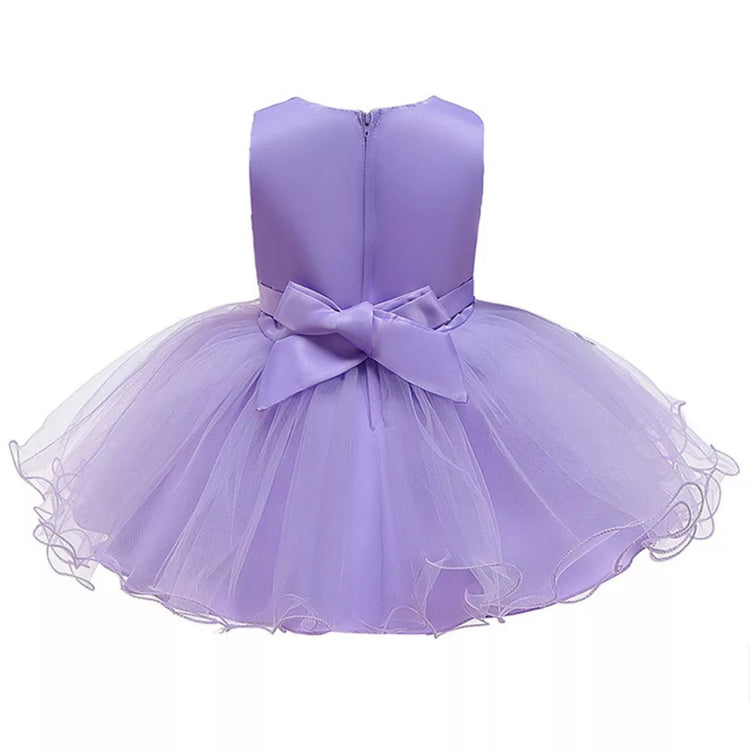 1st Birthday Signature Dress - PURPLE