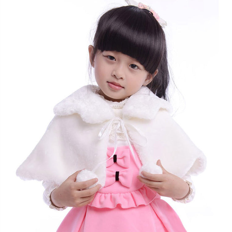 Plush Capelet - Girls Dress