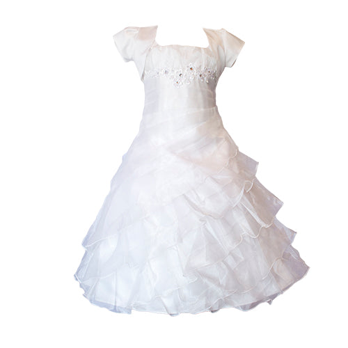 Octavia - White - Girls Dress