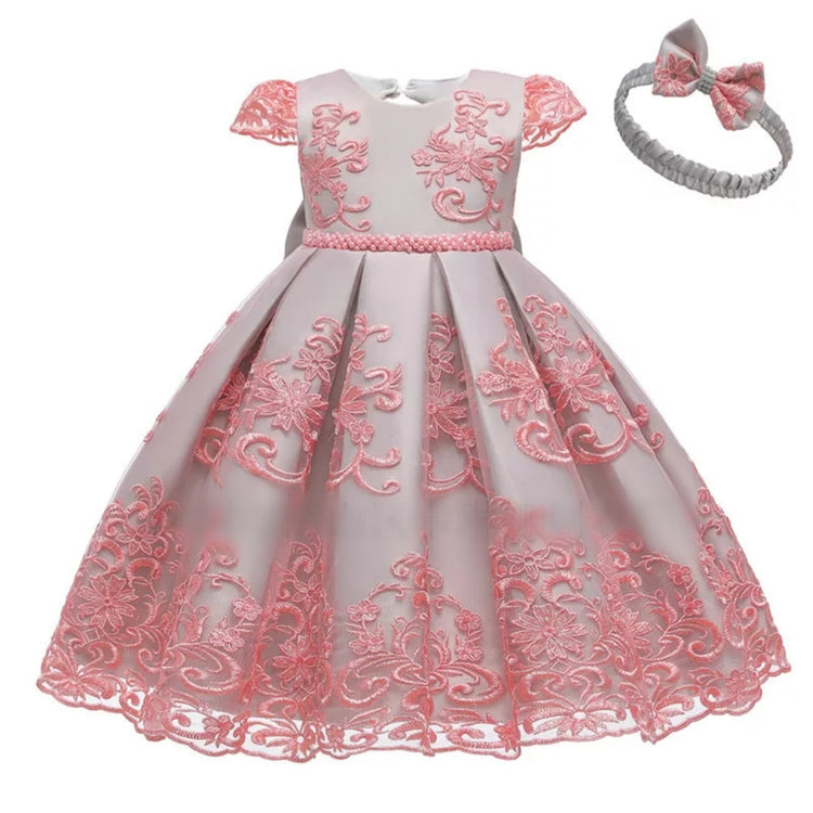 1st Birthday Signature Dress - PINK
