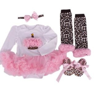 LIL MISS - 12M Cheetah Romper Set