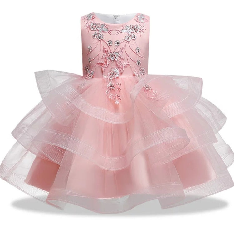 1st Birthday Signature Dress - PINK