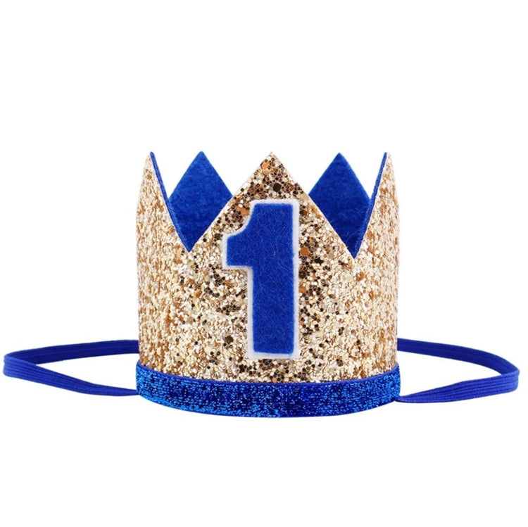 Gold 1 Birthday Crown