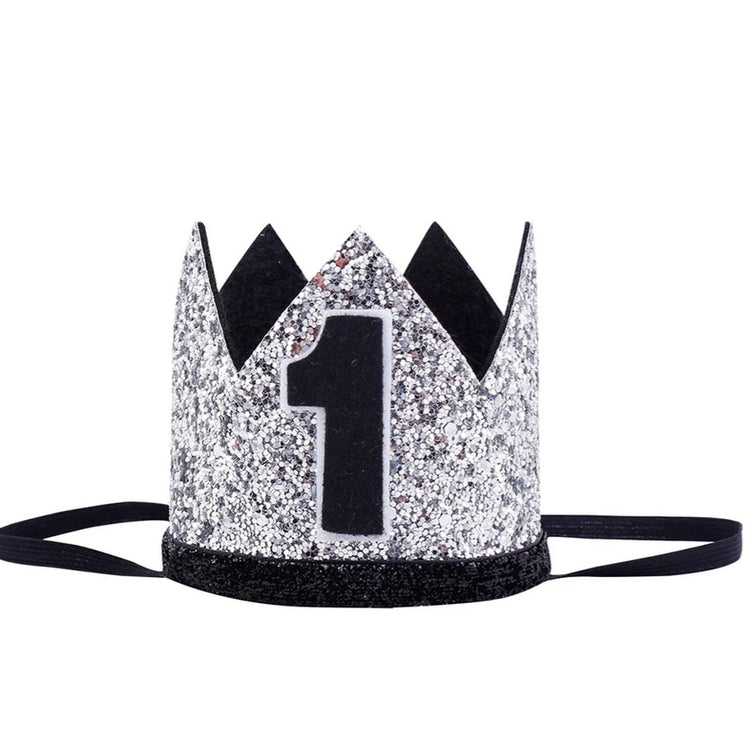 Black 1 Birthday Crown
