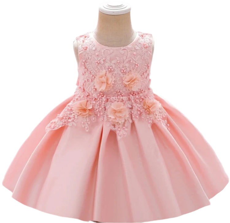 1st Birthday Signature Dress - PINK