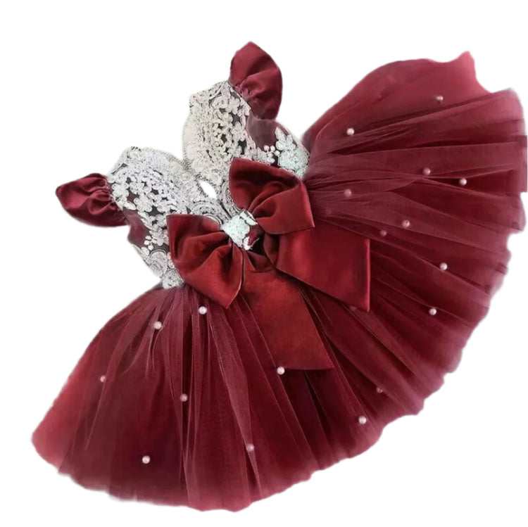 1st Birthday Signature Dress - RED