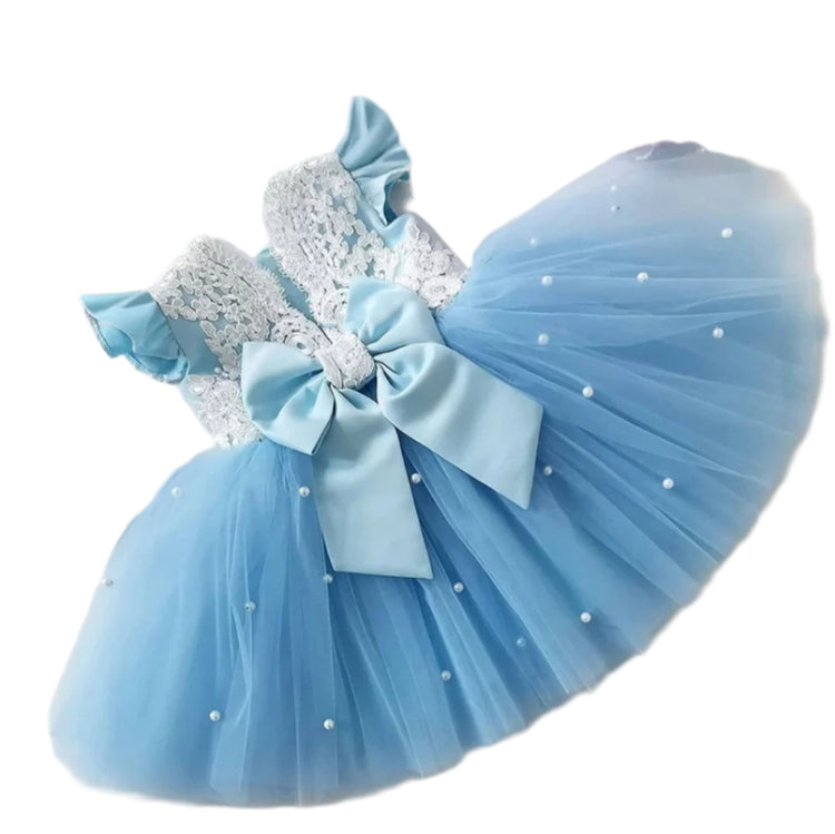 1st Birthday Signature Dress - BLUE