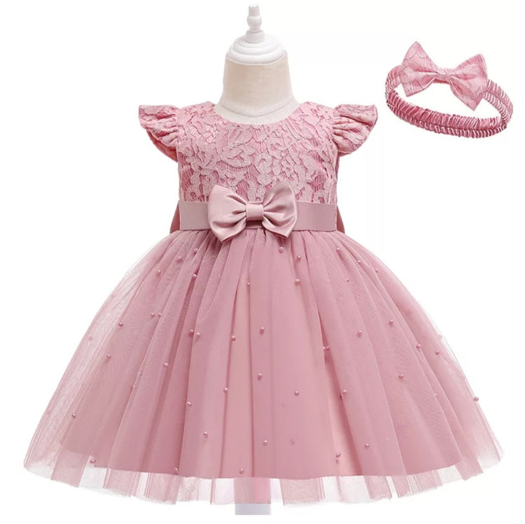 1st Birthday Signature Dress - PINK