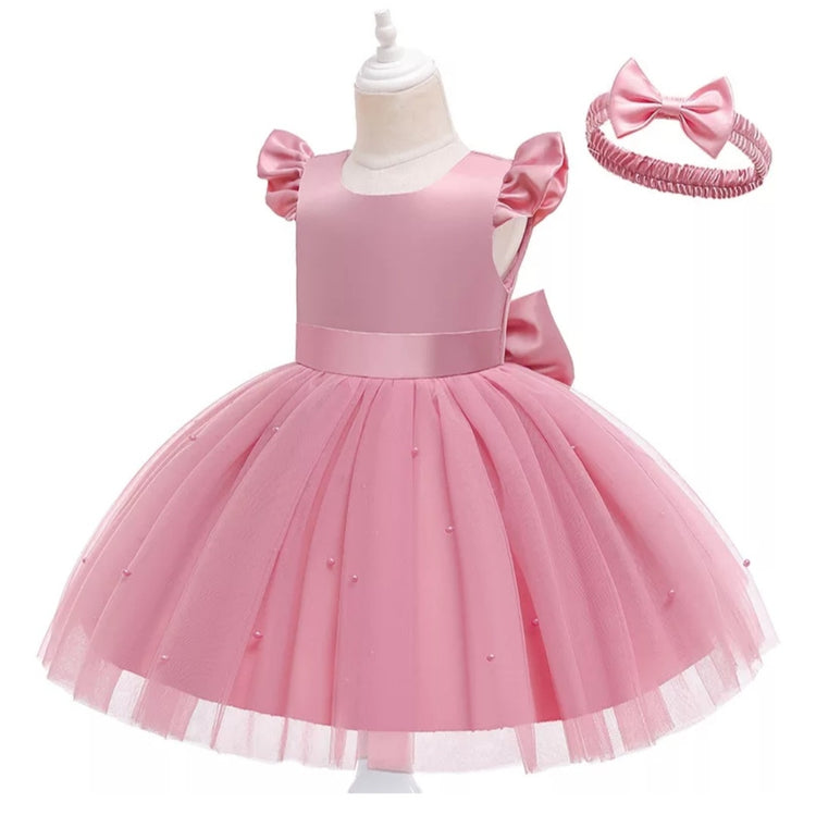 1st Birthday Signature Dress - PINK