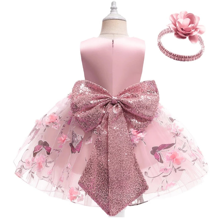 1st Birthday Signature Dress - PINK