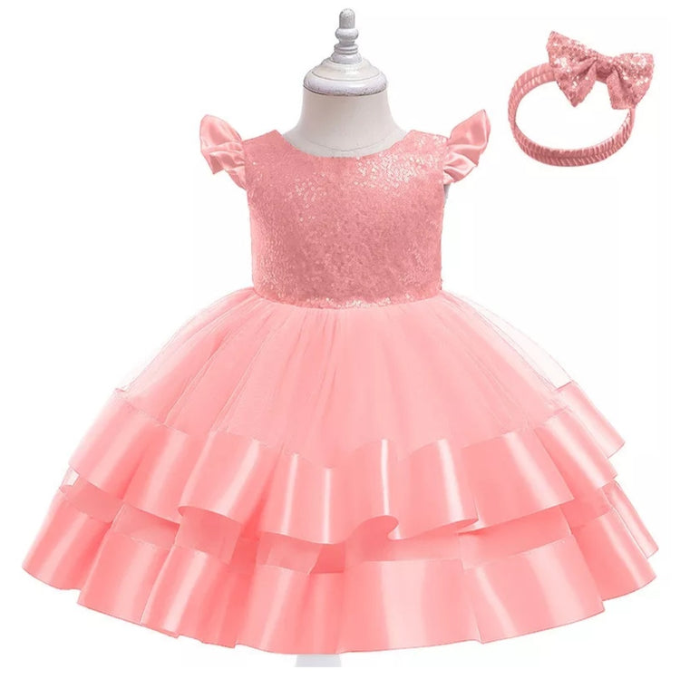 1st Birthday Signature Dress - PINK