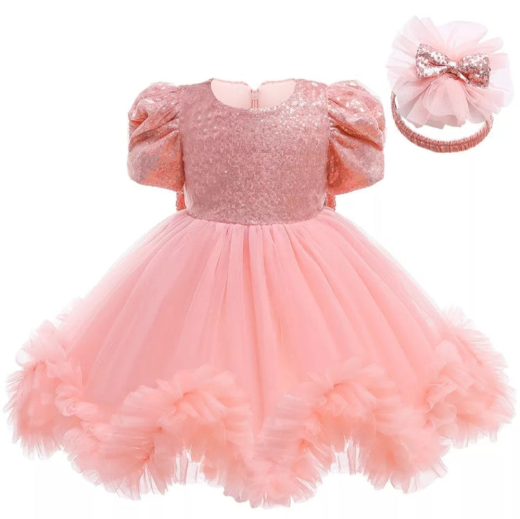 1st Birthday Signature Dress - PINK