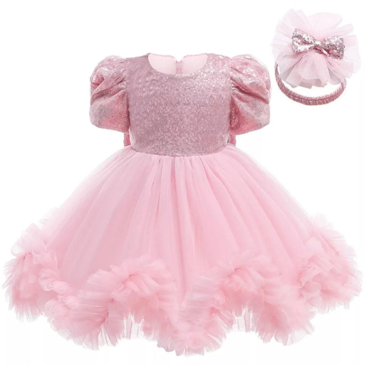 1st Birthday Signature Dress - PINK
