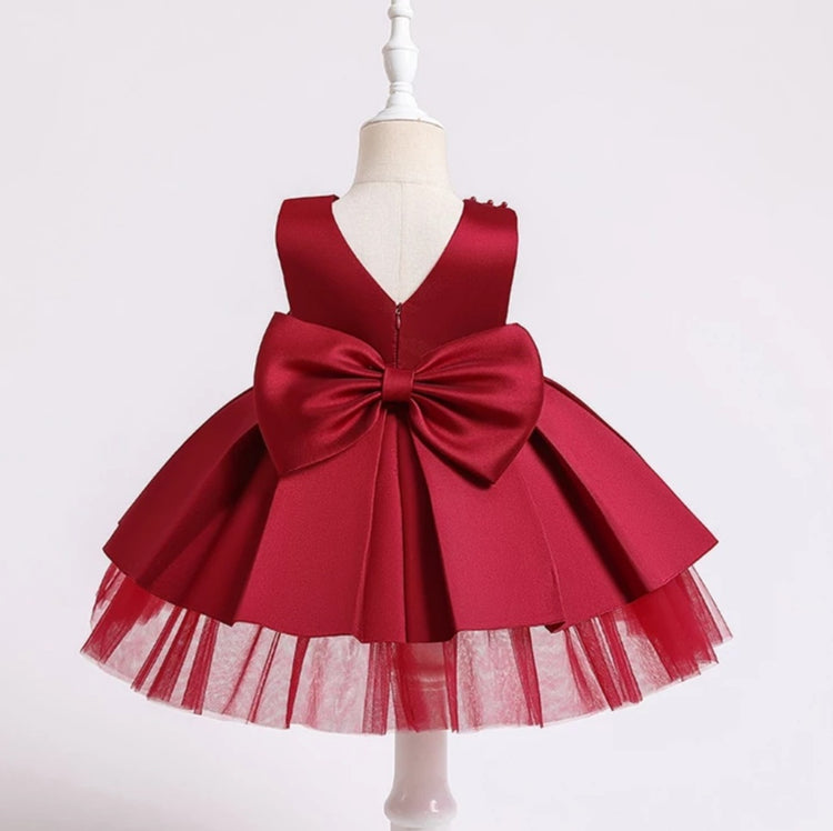 1st Birthday Signature Dress - RED
