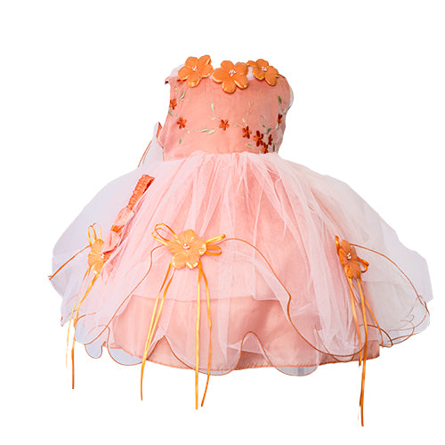 Stella - Orange - Girls Dress