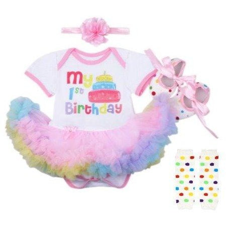 LIL MISS - 12M Birthday Romper Set
