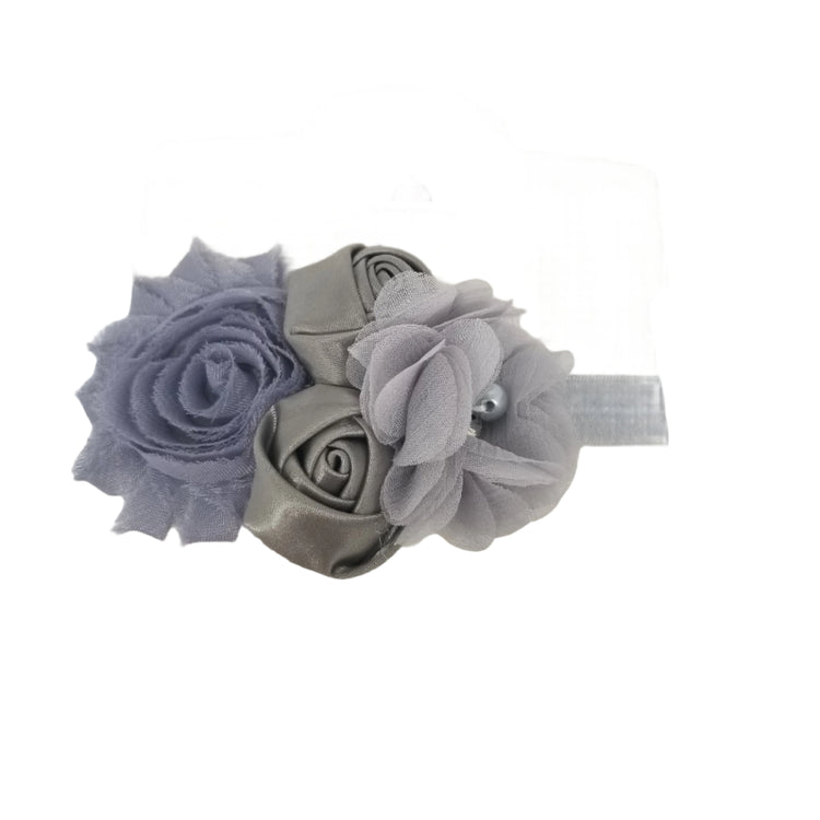 Flower Headband- Grey