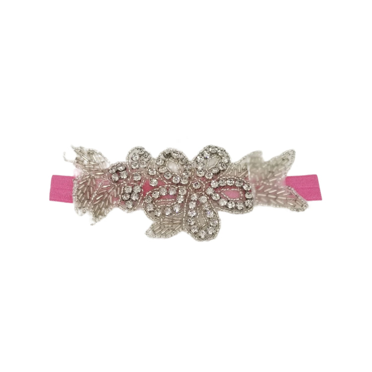 Jeweled Headband- Hot Pink