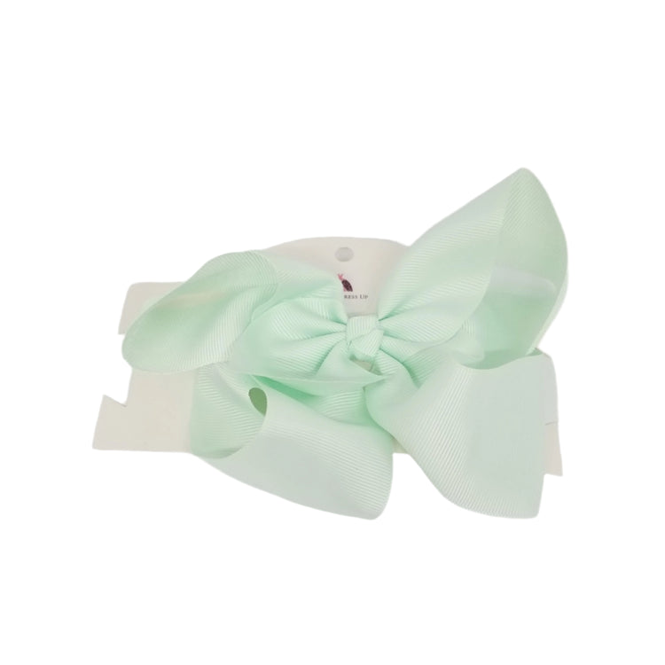 Large Bow Hair Clip- Mint