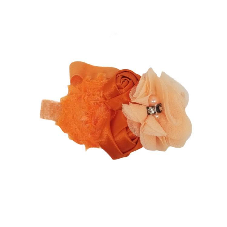 Flower Headband- Orange