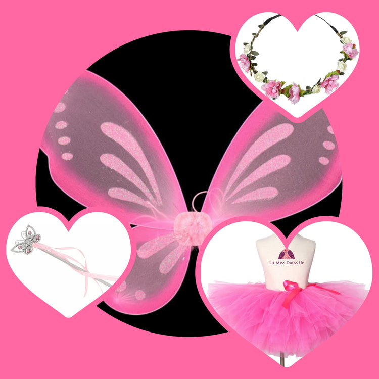Fairy Signature Dress Up Set - Hot Pink