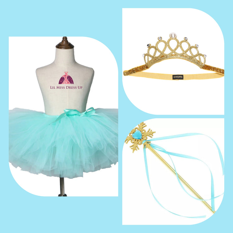 Princess Tutu Signature Dress Up Set - Aqua/Gold