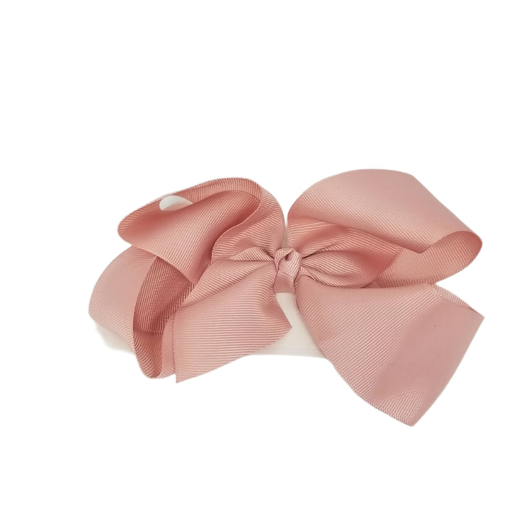 Large Bow Hair Clip- Pink
