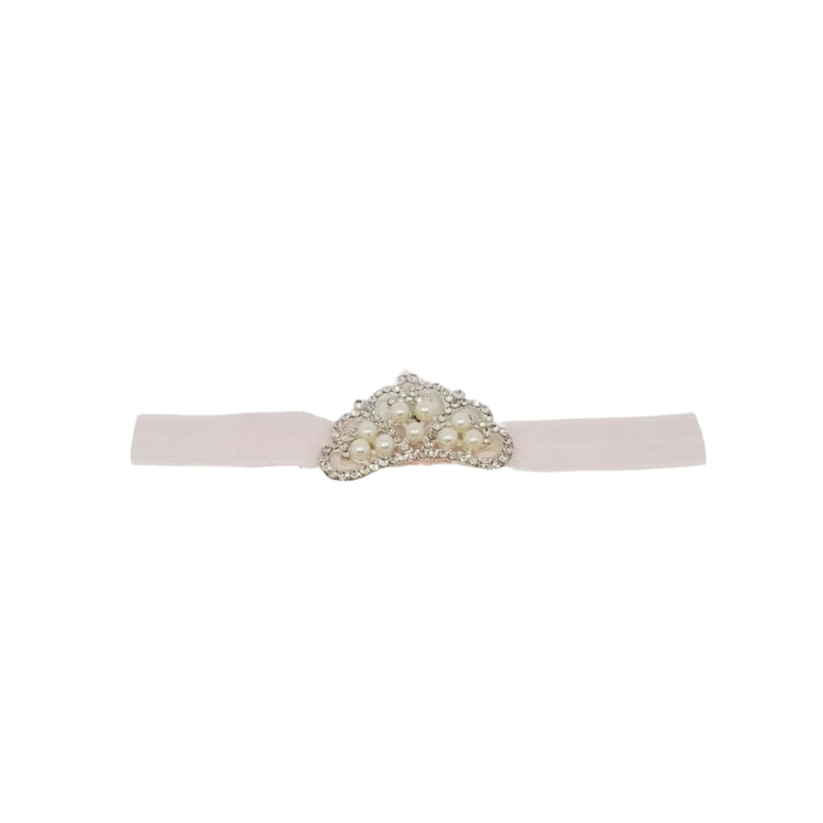 Jeweled Princess Crown Headband- Pink