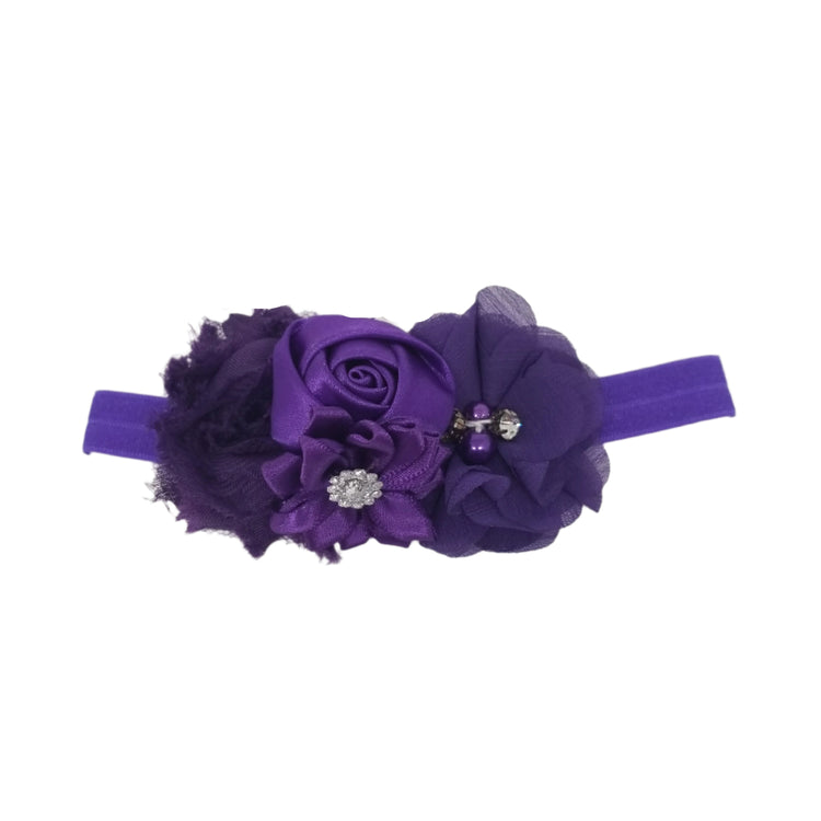 Flower Headband- Purple