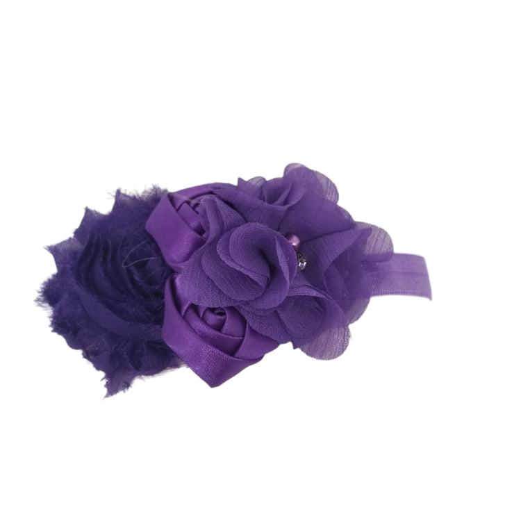 Flower Headband- Purple