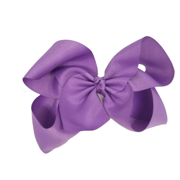 Large Bow Hair Clip- Purple