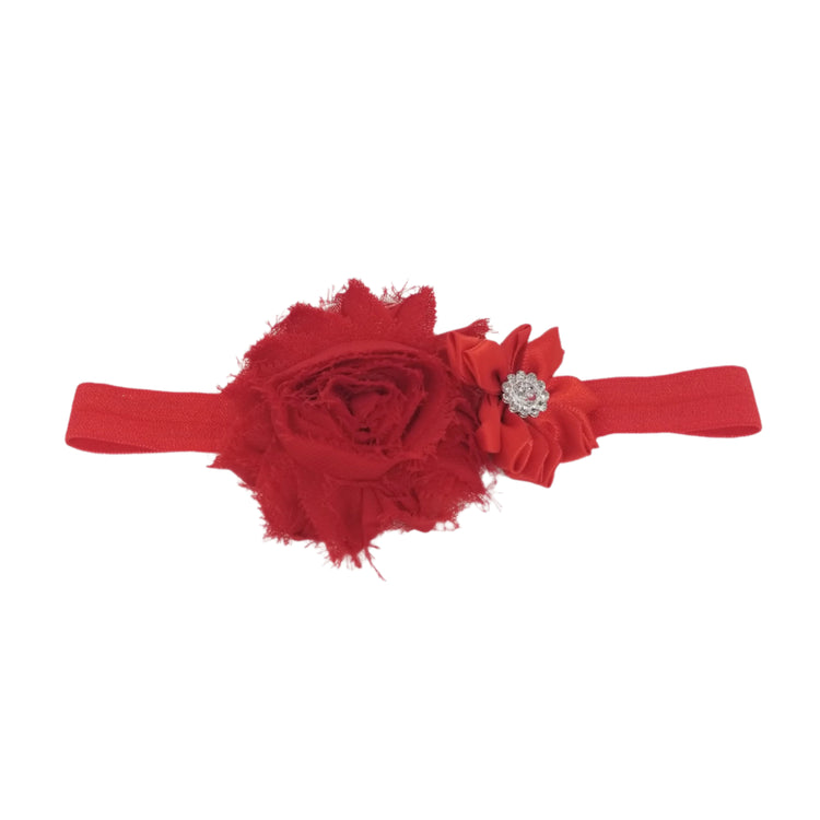 Flower Hairband- Red