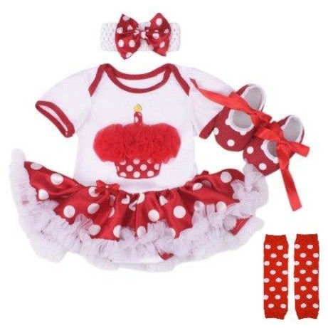 LIL MISS - 12M Cupcake Romper Set