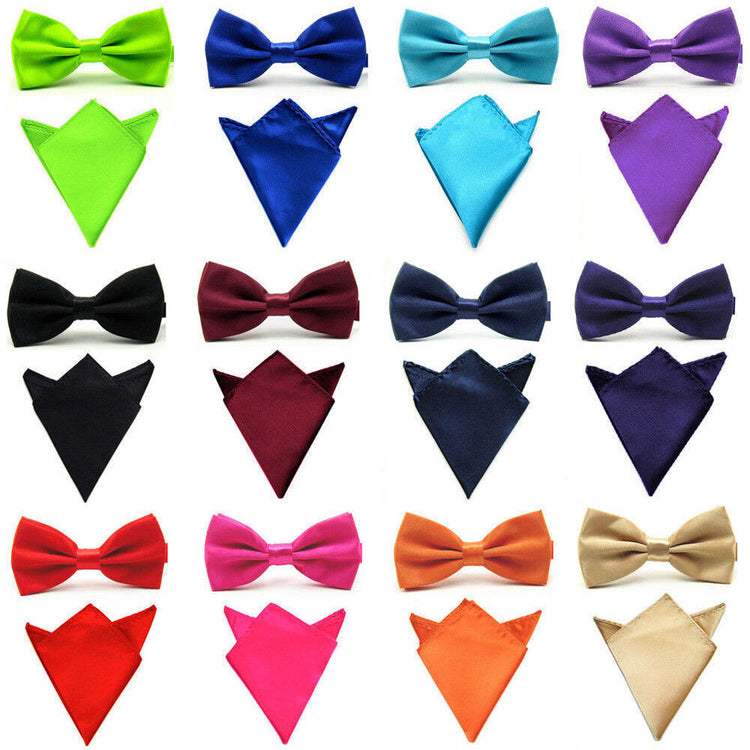 Pre-Order - Custom Satin Bow Tie/Pocket Square