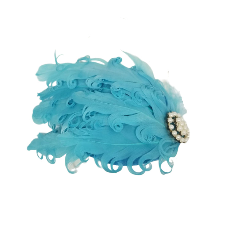 Feather Headband- Turquoise