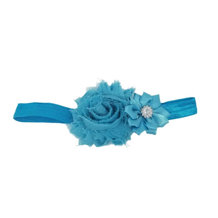 Flower Hairband- Turquoise