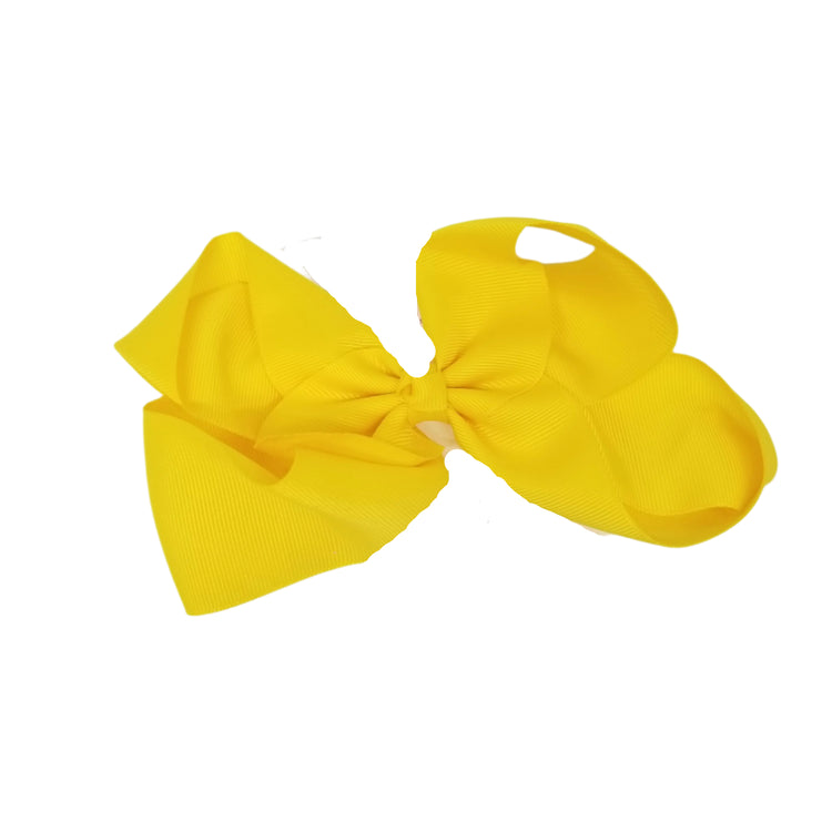Large Bow Hair Clip- Yellow