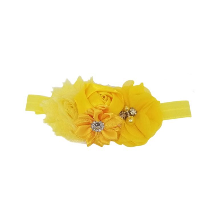 Flower Headband- Yellow