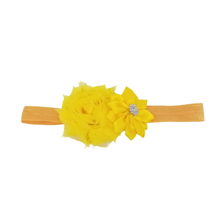 Flower Hairband- Yellow