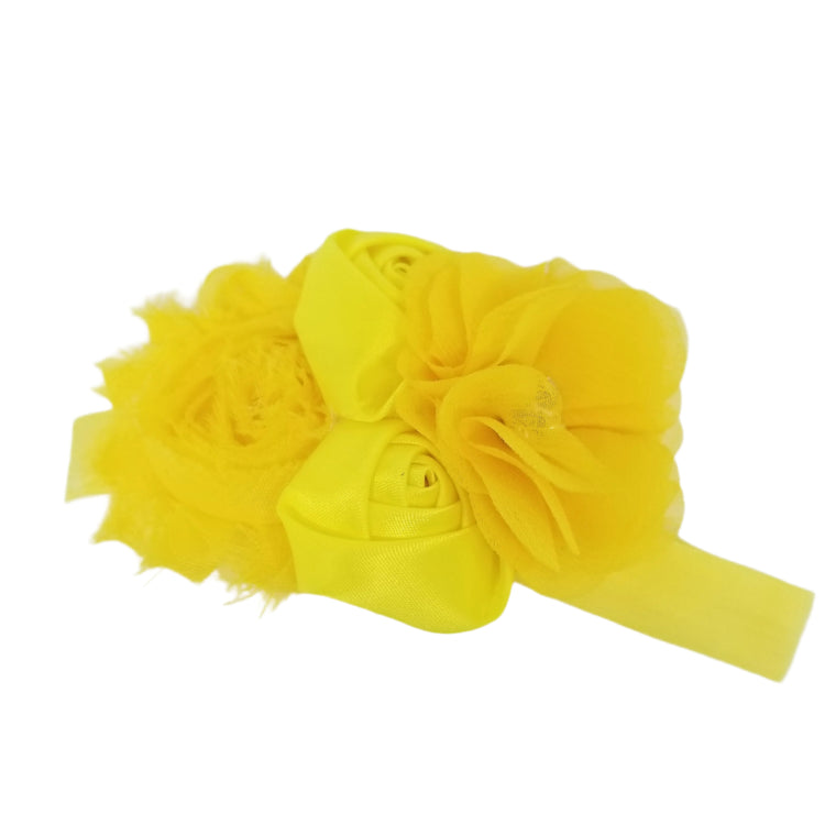 Flower Headband- Yellow